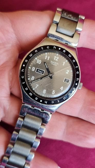 veliki sat: Swatch Irony muški ručni sat – Swiss Made - Kućište i narukvica od — 6
