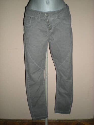svecane pantalone i tunike: FARMERKE S.OLIVER Maslinasto zelene farmerke, military/jahački style — 4