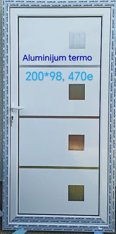 Aluminijumska termo ulazna vrata - Materijal: aluminijum, termo panel na lalafo.rs Aluminijumska termo ulazna vrata - Materijal: aluminijum, termo panel