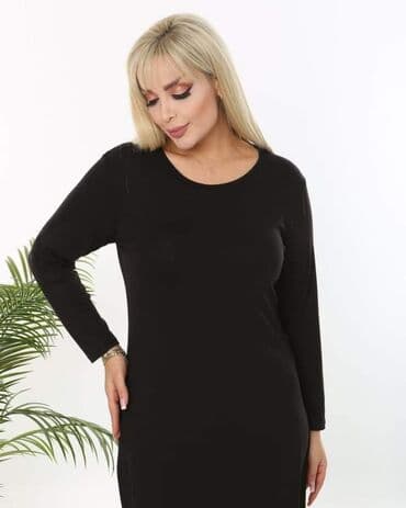 model haljine za punije osobe: Jednobojne haljine za punije dame Cena 2900 din Veličina XL, 2XL — 7