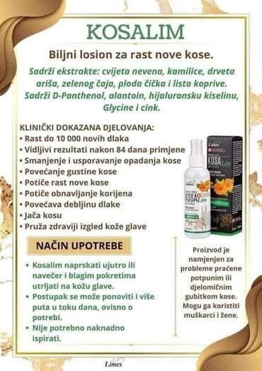 kutije za nakit novi sad: KosaLim 💚 Kosalim je kombinacija prirodnih ekstrakta lekovitog bilja — 10