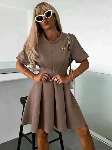 Haljine: Ženske elegantne A‑kroja haljine s kratkim rukavima - Kroj: struk — 2