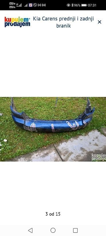 klima za auto na upaljac: Kia Carens – prednji i zadnji branik - Komplet branika za Kia Carens — 3
