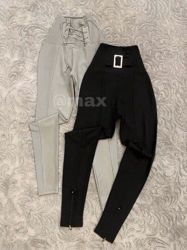 kozne pantalone hm: New,,High waist’’leggings Velicine:S M L XL Boje:Siva i Crna Cena — 1