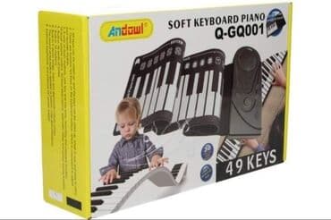 kucice za decu drvene: Sklopiva mekana tastatura klavir 49 tastera K-GK001 Andovl Tastatura — 1