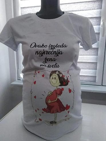 mango majice: Majčinske majice sa štampom – udobne bele pamučne majice sa duhovitim — 3