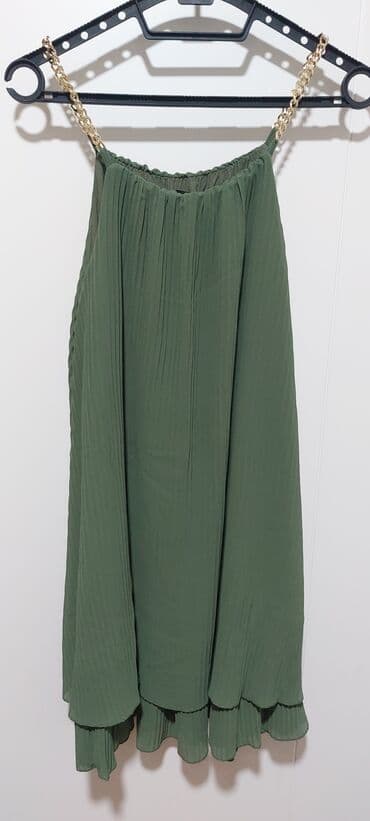 srebrna haljina kakve cipele: M (EU 38), color - Khaki, Cocktail, With the straps — 1