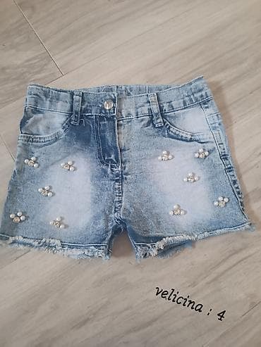helanke sa likrom: Komplet dečije odeće – različite veličine - Teksas šorts za — 1