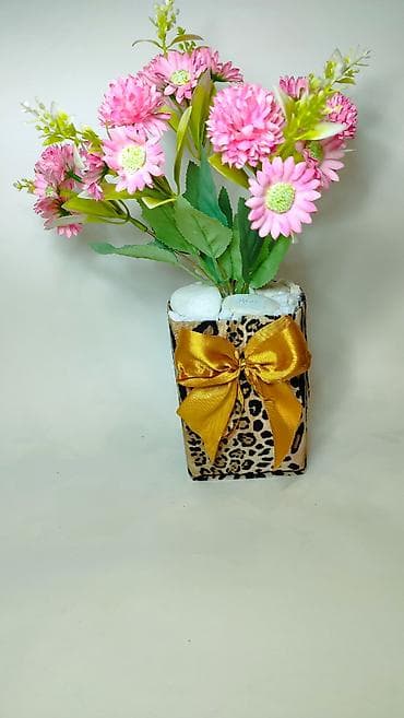 Prehrambeni proizvodi: Dekorativna aranžman- saksija sa veštačkim cvećem - Aranžman od — 3