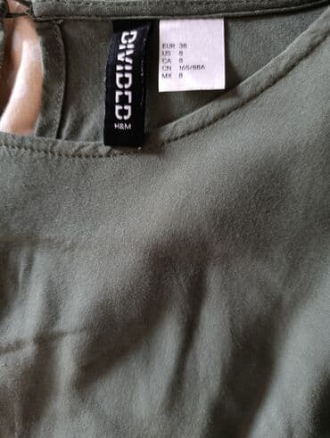 crop top c a: H&M S (EU 36), bоја - Zelena, Dugih rukava — 2