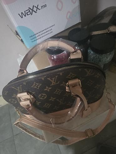 bmw sat rucni: Dameća torba sa monogram printom LV stila - Materijal: kombinacija — 2