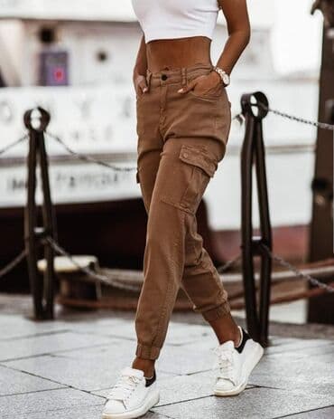 zenske kargo pantalone: Hit pantalone sa puno elastina po super ceni - 2200 din - velicine XS — 1