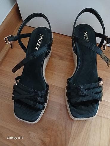 hermes kais: MEXX ženske sandale na platformu/espadrile - Boja: crna, sa — 1