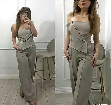 obuca 36: Elegantni ženski kombinezon bez rukava - Model sa tankim bretelicama — 1