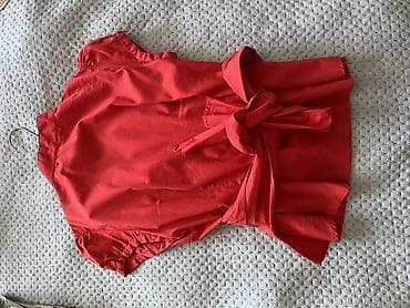 shein bluze: ZARA WOMAN crvena wrap/bluza na preklop - Model: ženska bluza na — 6