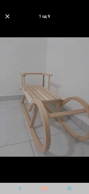 Oprema za skijanje: Drvene sanke 3500 — 3