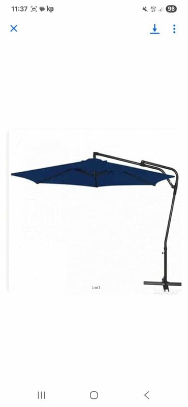 aluminijumski kazan za mast: Banana Suncobran 3m Prečnik suncobrana: 3 m Visina: 2.43 m Broj — 1