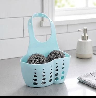 držač za daljinske upravljače: Višenamenska viseća korpica za sudoperu - Materijal: fleksibilna — 1