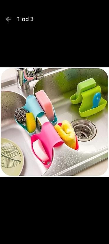 All for country house and garden: Višenamenska silikonska korpica za sudoperu - Praktičan držač za — 1