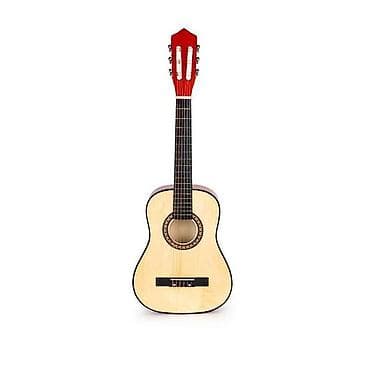 instrumenti od kartona: VELIKA DRVENA GITARA ZA DECU – crvena Šifra proizvoda — 1