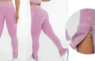 push up helanke new yorker: S (EU 36), Polyester, color - Pink, Single-colored — 6