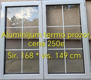 Aluminijumski termo prozori bela alu stolarija, termopan