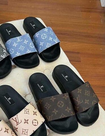 visece mindjuse sa cirkonima: Fashion slippers, Louis Vuitton, 40 — 1