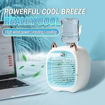 Cooling: Prenosivi mini rashladni ventilator sa raspršivačem vode i rezervoarom — 3