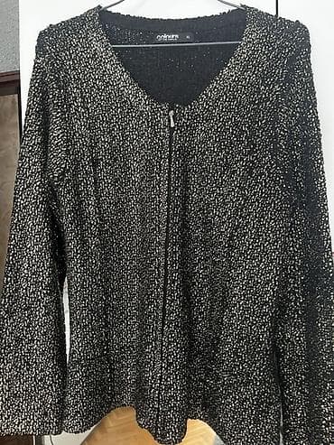 opanke za folklor: Ženska pletena jaknica/blejzer – Colours of the World, veličina XL — 1