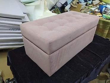 kupatilski namestaj od medijapana: Tapacirana klupa/tabure sa prostorom za odlaganje - Višenamenska — 3