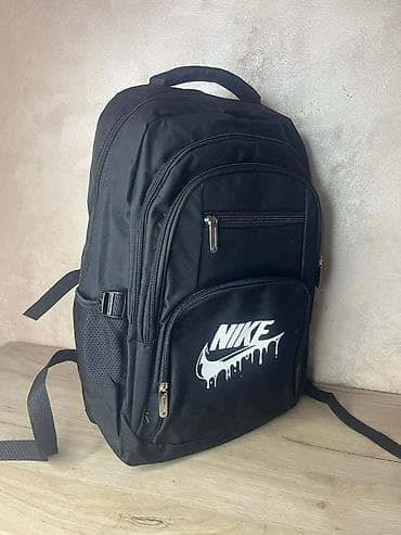 bagi rucni rad: Ruksaci – crni, sa brendiranim printom (Calvin Klein, Nike, adidas) - — 2