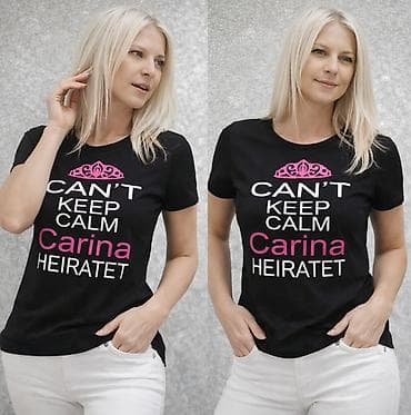 Donji veš: Ženska majica za devojačko veče / najavu venčanja – crna, sa belim i — 3