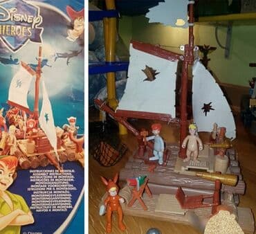 robot kuca igracka: DISNEY PETAR PAN heroes - original Famosa. Peter pan pirates wooden — 2