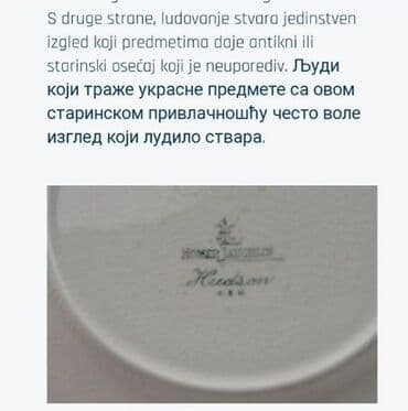 Antikviteti: Engleski etazer iz 70ih. Engleski etazer bez ostecenja,sve na njemu — 16