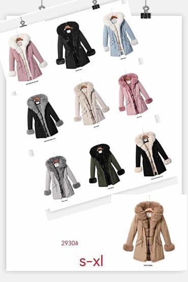zenske perjane jakne sa prirodnim krznom: S m l xl 
Parka sa krznom
6600 — 1