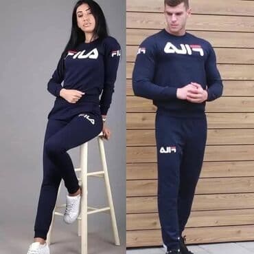 trenerka the north face: Set, Fila, color - Black, Cotton — 2