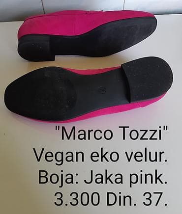 stikle zlatne: Marco Tozzi ženske mokasine - Materijal: vegan eko velur - Boja: jaka — 7