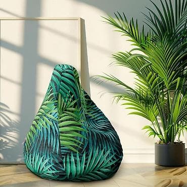 Lazy Bag za decu – Tanki zeleni tropski listovi (šifra: 045-m-270) -