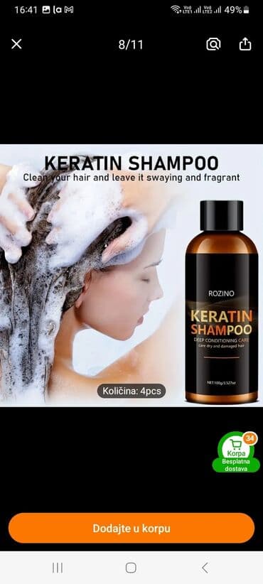 cantu krema za kosu: Set za negu kose marke Rozino, obogaćen keratinom, dizajniran za — 3