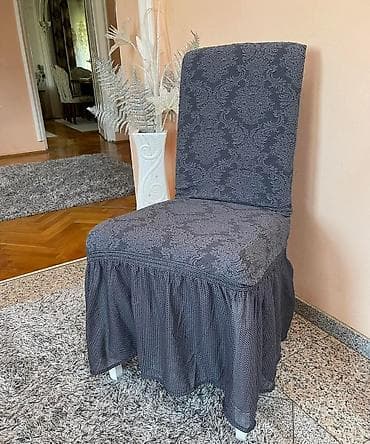 postava za haljine: Dekorativne navlake za stolice sa volanom - Elegantne, elastične — 5