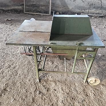 power tehnik: Kombinovana cirkular + cepač - Industrijski sto od čelika sa — 5