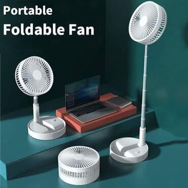 dupli ventilator za auto: 🌪Prenosni sklopivi teleskopski ventilator na bateriju koja se puni — 1