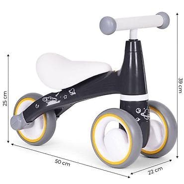pepco garderoba za bebe: ECOTOYS tricikl guralica za decu – Cosmic (SKU: LB1603 BLACK-250) — 2