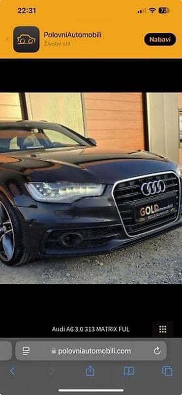 perač automobila: DELOVI ZA AUDI A6 4G C7 2013. GOD. | A3 A4 A5 A6 A7 Q3 Q5 Dostava na — 1