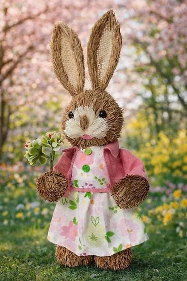 🌸🐰 Uskršnja dekoracija koja osvaja na prvi pogled! 🐰🌸 Preslatka zeka u