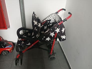 ski odelo za bebe: Lagani kišobran za BLIZANCE - bebe i malu decu, sa zvezdastim dezenom — 1