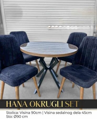 trpezarijski sto za 8 osoba dimenzije: 05. Set
270e — 2