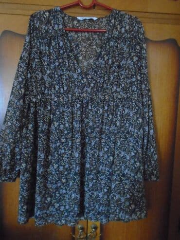 c a spavacice za trudnice: Zara XS (EU 34), S (EU 36), bоја - Svetloplava, Oversize, Dugih rukava — 1
