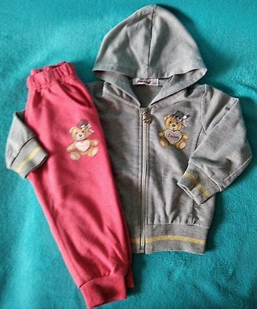 Trenerke Breeze siva sa medama & Knot so bad narandžasta plišana