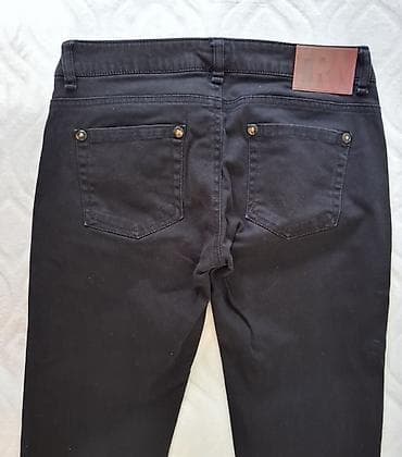 ps haljine kupujemprodajem: Crne ženske TERRANOVA DENIM XS skinny farmerke sa rajsferšlusima na — 3